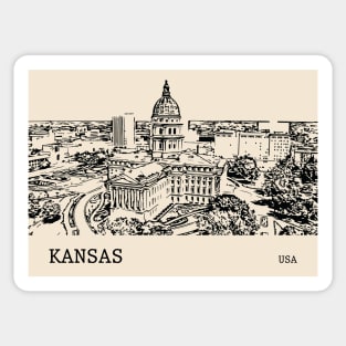 Kansas State USA Sticker